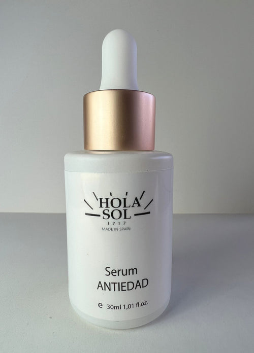 Skincare serum bottle with dropper