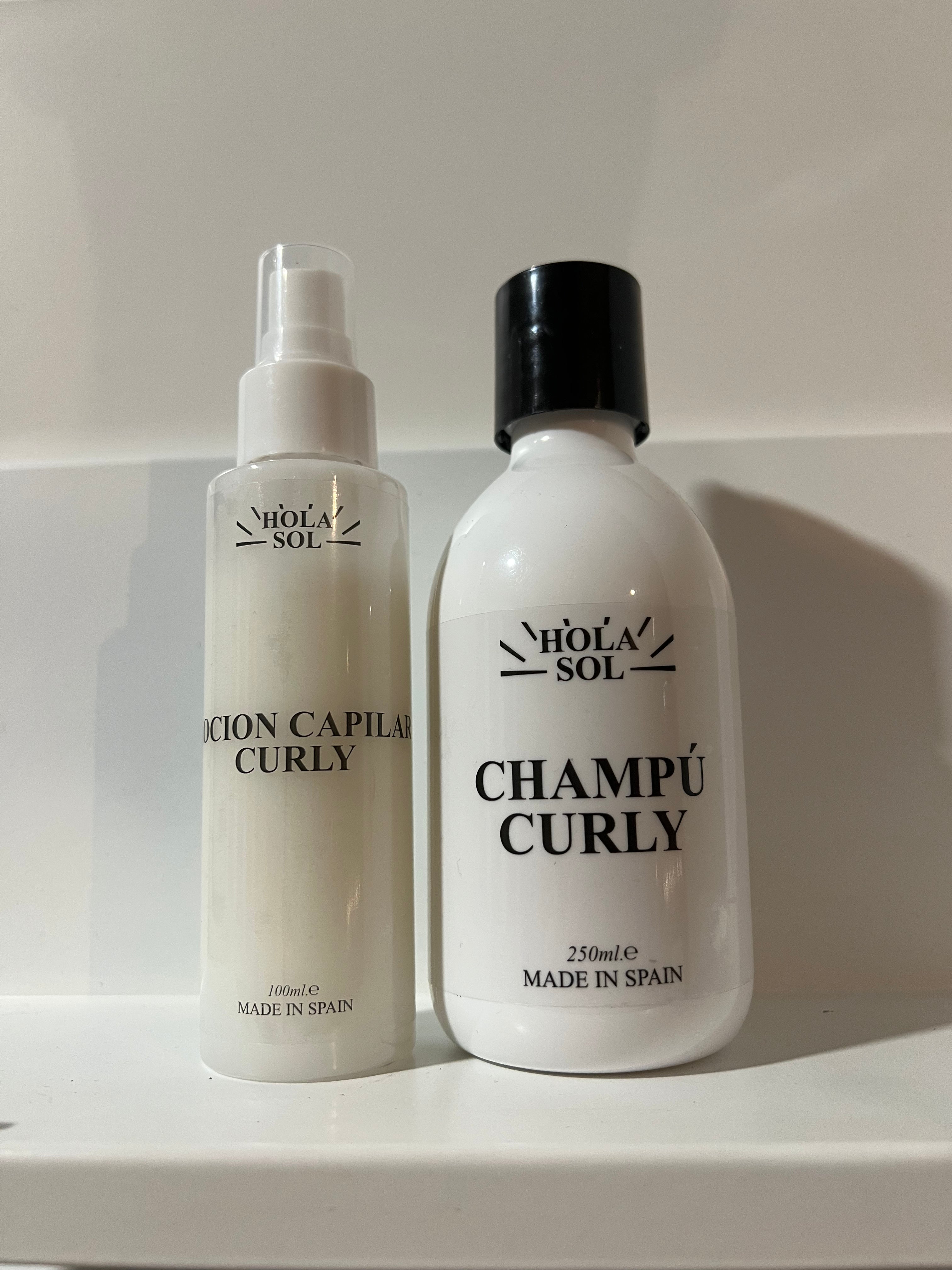 HOLA SOL Curly Hair Care Set – Shampoo & Lotion