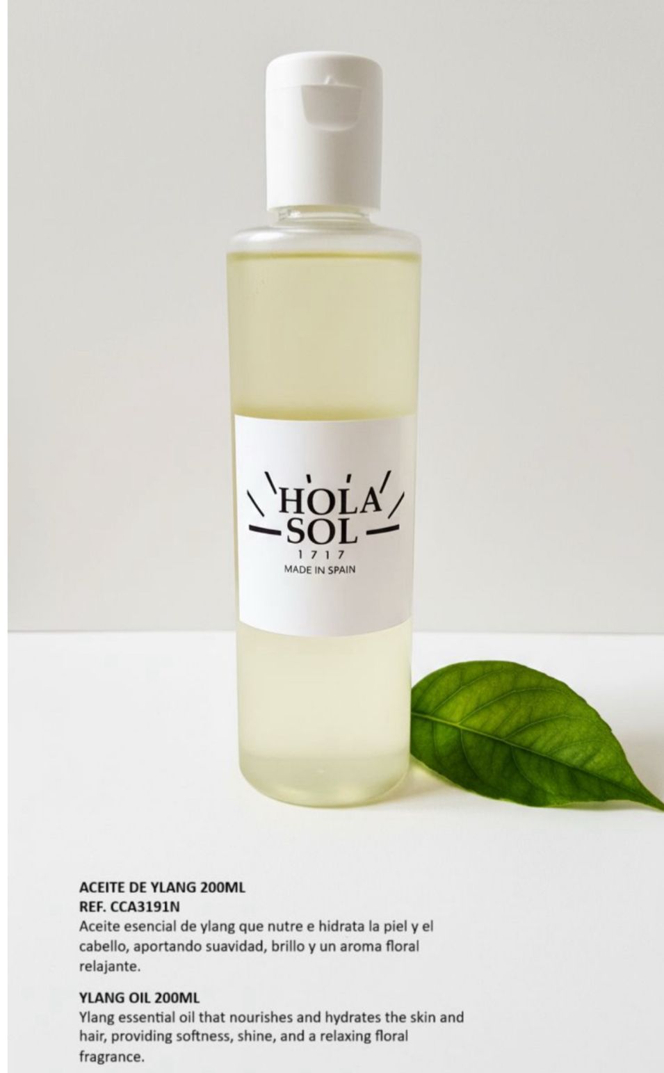 HOLA SOL Ylang Ylang Massage Oil – 250ml