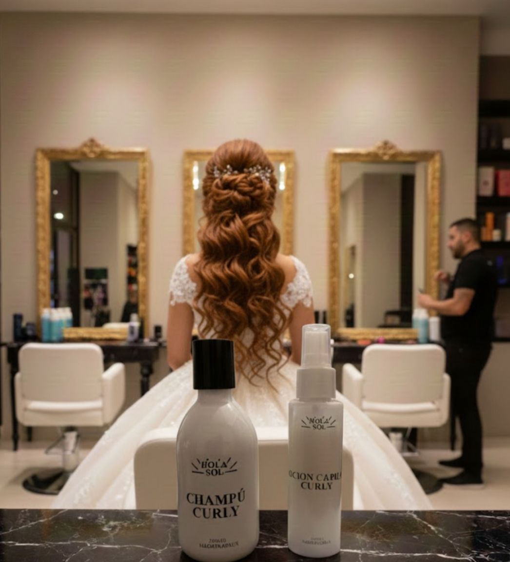 HOLA SOL Curly Hair Care Set – Shampoo & Lotion